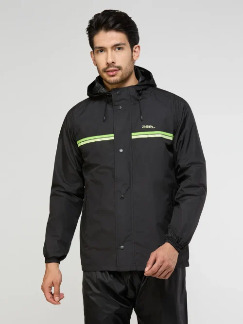 Zeel Men’s Waterproof Raincoat with Reflective Strip(JS301)