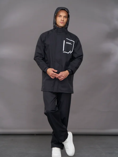 ZEEL Men’s Waterproof Raincoat Suit Hooded Stylish (ZE201)