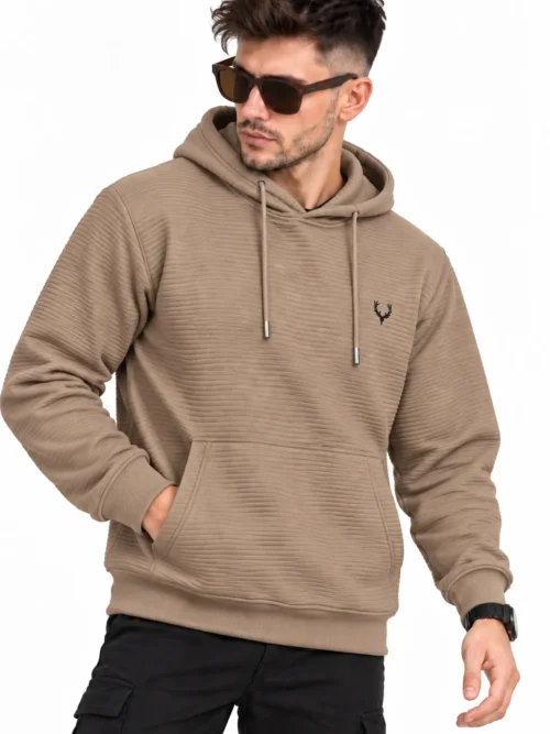 Premium Textured Winter Hoodie for Men - TNG 3700