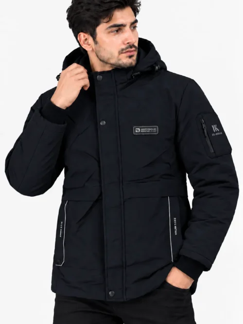 Men’s Premium Navy Blue Hooded Jacket  NWE_799
