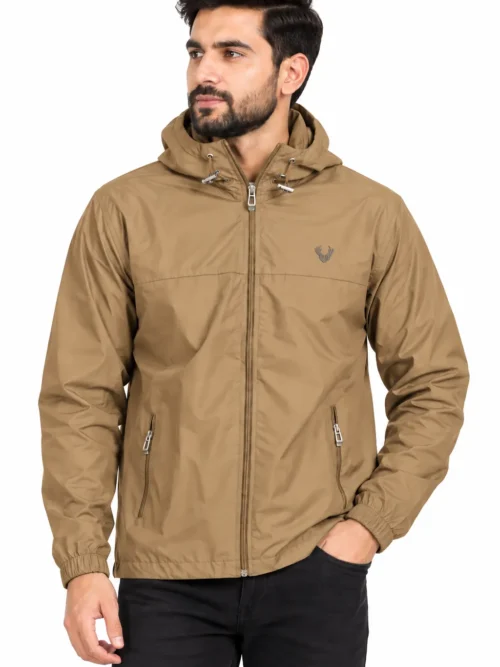 Men’s Beige Premium Hooded Winter Jacket  GD 4950