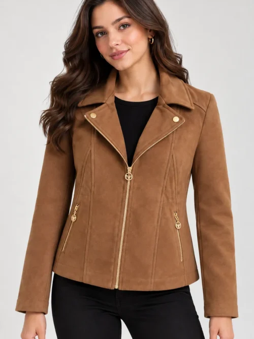 Premium tan winter jacket for women AK 95151