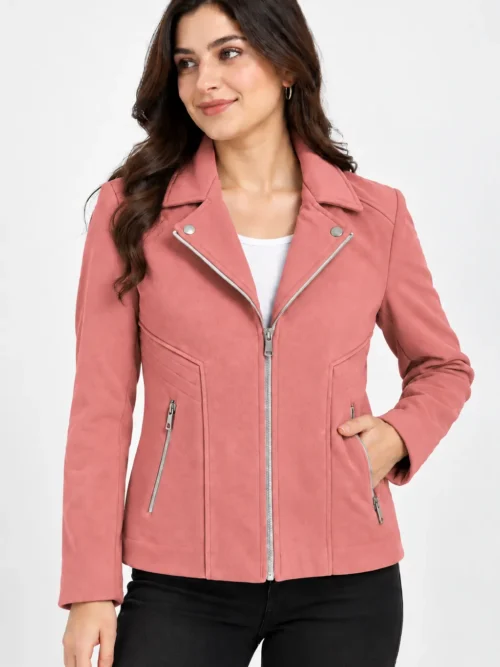 Premium stylish women’s pink winter jacket AK 95155