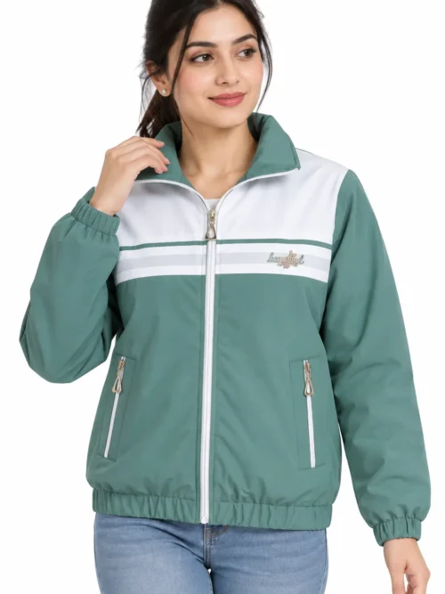 Sage Green Winter Jacket For women  BB 8510