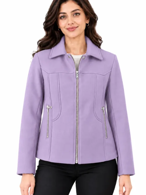 premium stylish lavender winter jacket for women AK 95154