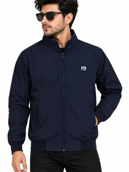 Men's Stylish Navy Blue Winter Jacket  HP 2700