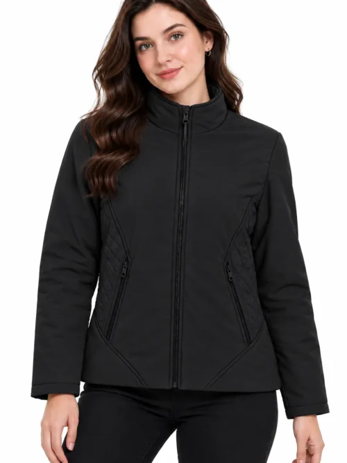 Women's Black Premium Winter Jacket  LM 1644