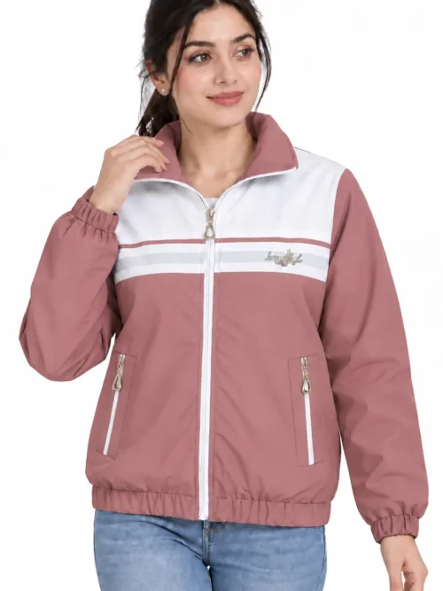  Winter Dusty Rose Jacket for Women  BB 8510