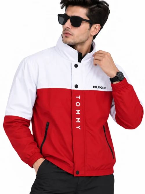 Men's Red Winter Windcheater Jacket ( WC TOMMY HILFIGER)